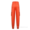 Customized High Waist Ladies Cargo Pants Casual Wear